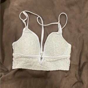 PINK Victoria’s Secret Velvet Bralette in Baby Blue